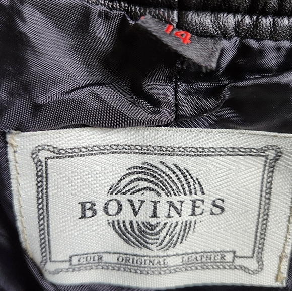 Vintage 90s Bovines Genuine Leather Pants - Picture 5 of 9